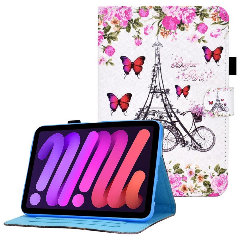 Folio Cover iPad Mini 6 (2021) Bici Della Torre Eiffel