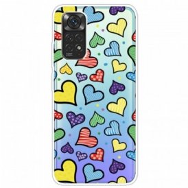 Cover Xiaomi Redmi Note 11 Pro / 11 Pro 5G Cuori Multicolori
