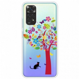 Cover Xiaomi Redmi Note 11 Pro / 11 Pro 5G Gatto Sotto L'albero Colorato