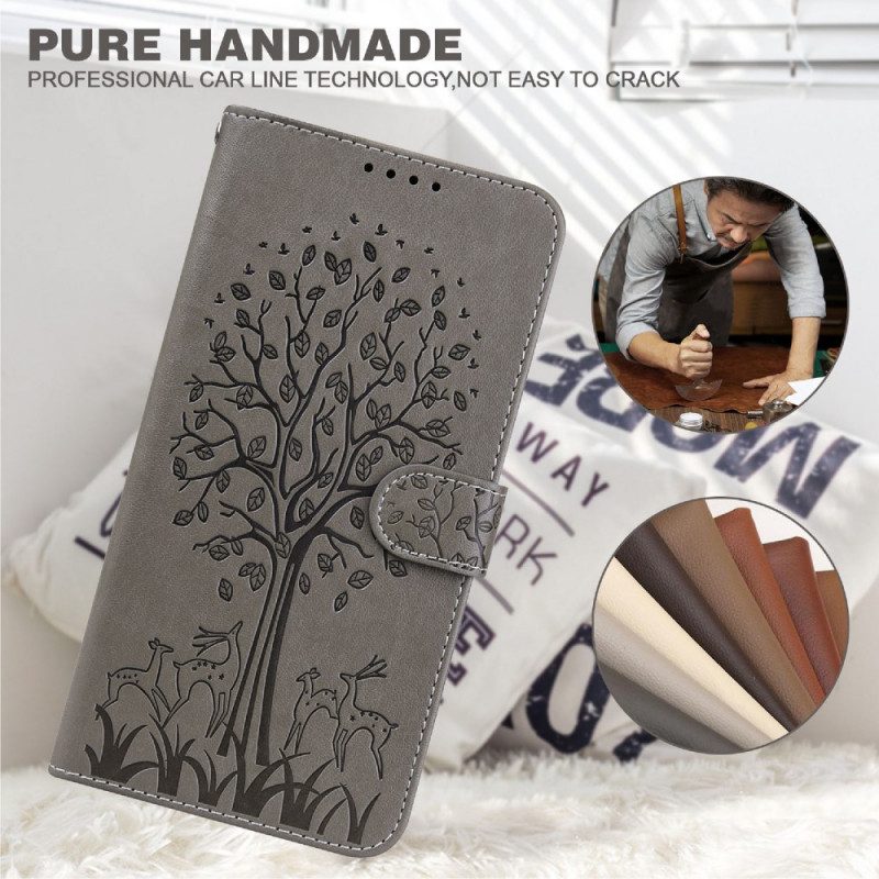 Custodia A Portafoglio Xiaomi Redmi Note 11 Pro / 11 Pro 5G Albero E Cervo