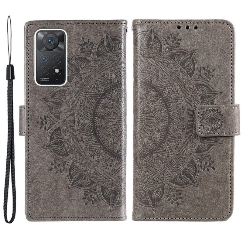 Custodia in pelle Xiaomi Redmi Note 11 Pro / 11 Pro 5G Mandala Del Sole