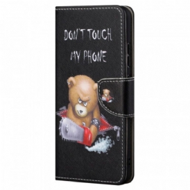 Custodia in pelle Xiaomi Redmi Note 11 Pro / 11 Pro 5G Orso Pericoloso