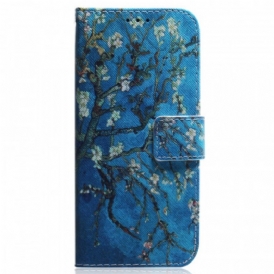Custodia in pelle Xiaomi Redmi Note 11 Pro / 11 Pro 5G Ramo Di Un Albero In Fiore