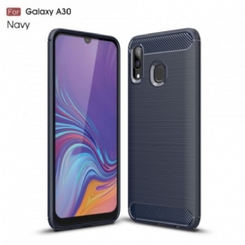 Cover Samsung Galaxy A30 Fibra Di Carbonio Spazzolata