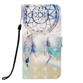 Custodia in pelle Samsung Galaxy A30 Acchiappasogni Ad Acquerello