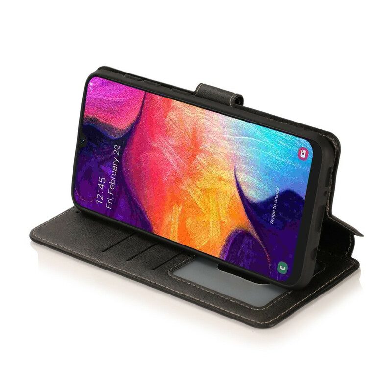 Custodia in pelle Samsung Galaxy A30 Silicone E Finta Pelle