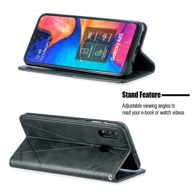 Folio Cover Samsung Galaxy A30 Custodia in pelle Stile D'artista