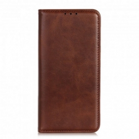 Folio Cover Moto G60S Custodia in pelle Crosta Di Pelle Opaca