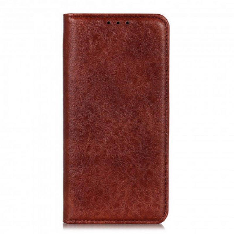 Folio Cover Moto G60S Custodia in pelle Crosta Di Pelle Testurizzata