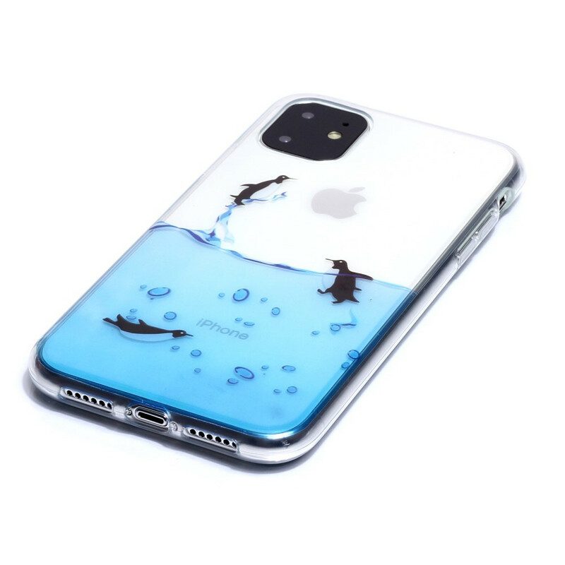 Cover iPhone 11 Gioco Di Pinguini Senza Soluzione Di Continuità