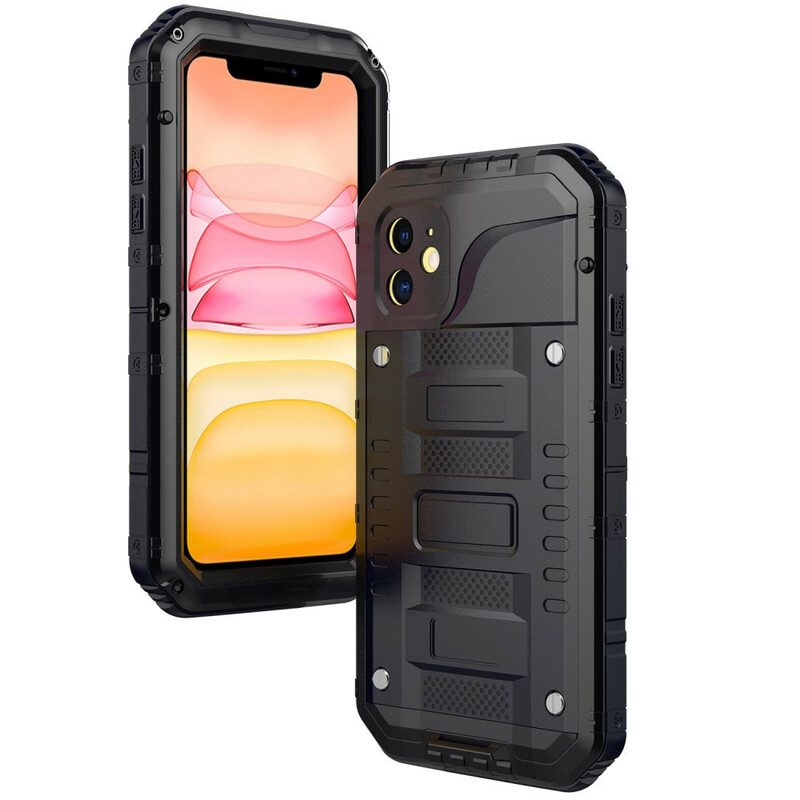 Cover iPhone 11 Vetro Temperato Impermeabile E Metallo
