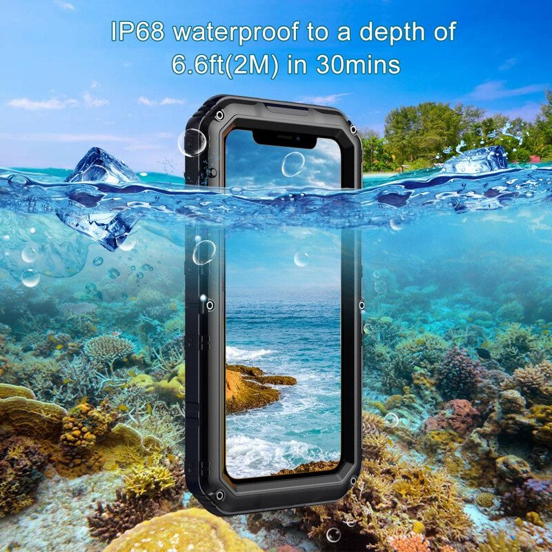 Cover iPhone 11 Vetro Temperato Impermeabile E Metallo