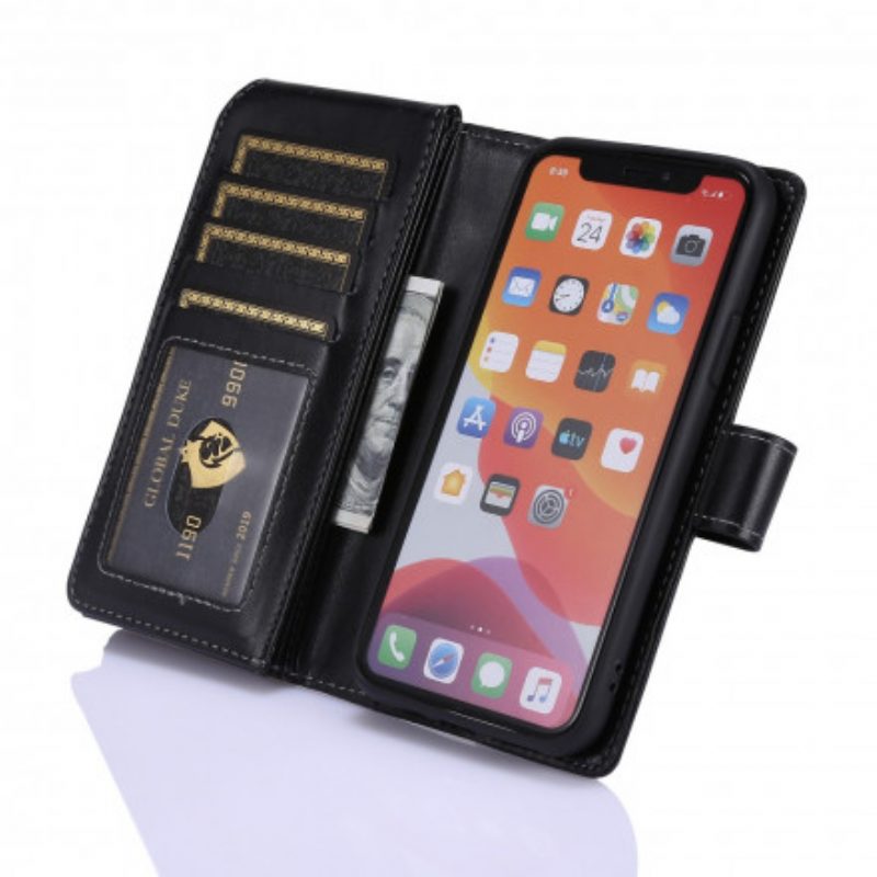Custodia in pelle iPhone 11 Affari Multifunzionali