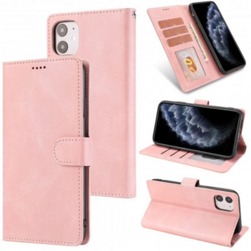 Custodia in pelle iPhone 11 Classico Stile Retrò In Pelle