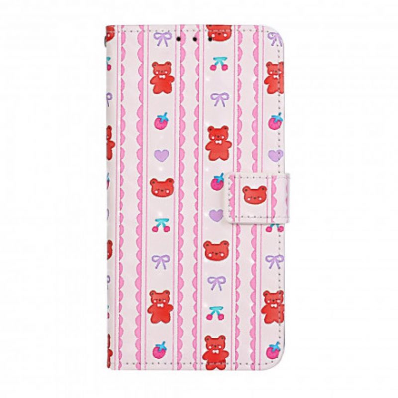 Custodia in pelle iPhone 11 Con Cinturino Regolabile Teddy Bears