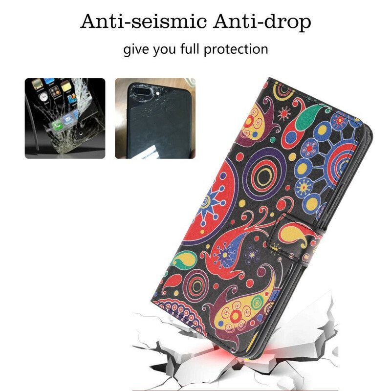 Custodia in pelle iPhone 11 Disegno Della Galassia