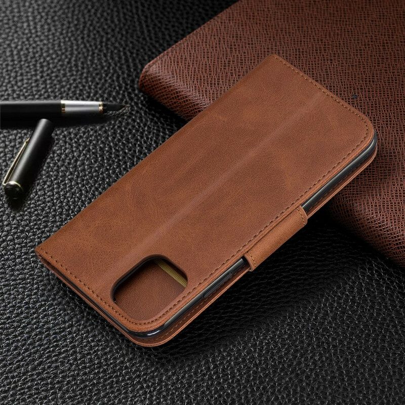 Custodia in pelle iPhone 11 Stile In Pelle Con Cinturino