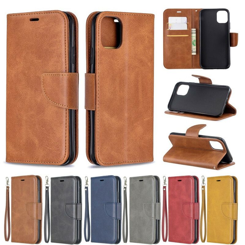 Custodia in pelle iPhone 11 Stile In Pelle Con Cinturino