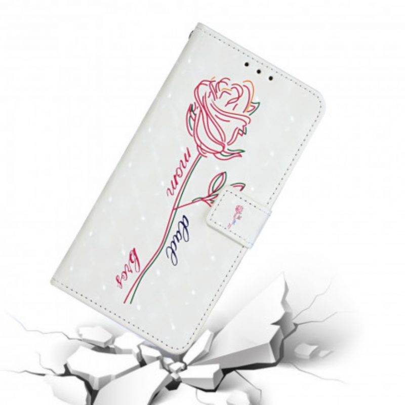 Folio Cover iPhone 11 Cinturino Regolabile A Fiore
