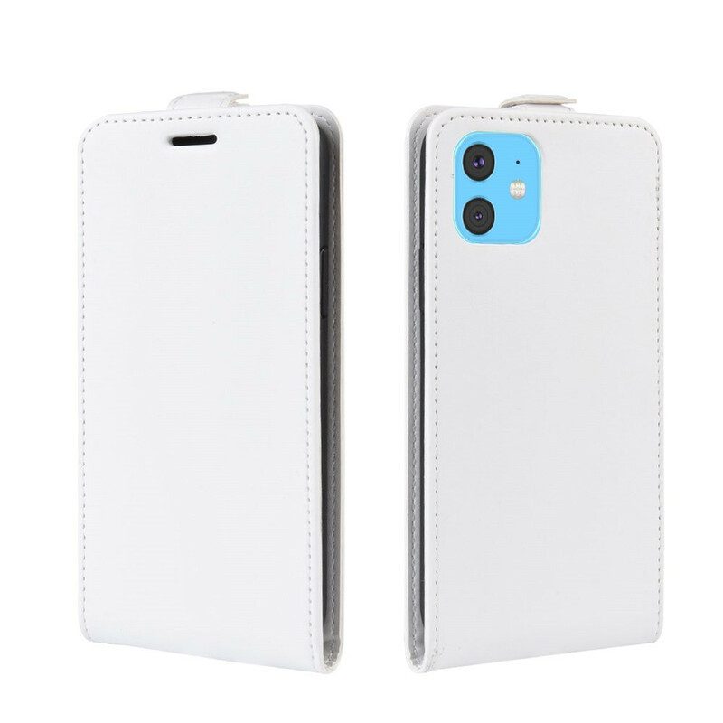 Folio Cover iPhone 11 Custodia in pelle Retro Pieghevole
