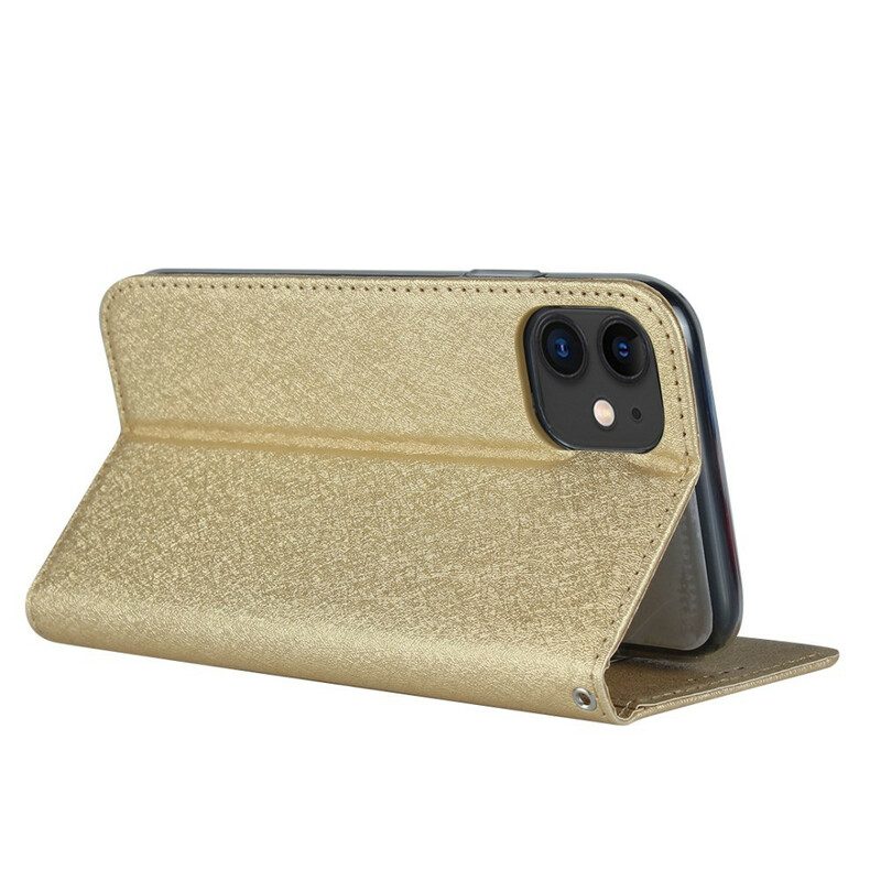 Folio Cover iPhone 11 Custodia in pelle Stile In Morbida Pelle Con Cinturino