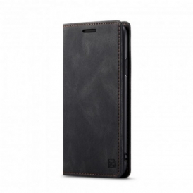 Folio Cover iPhone 11 Custodia in pelle Tecnologia Rfid Effetto Pelle