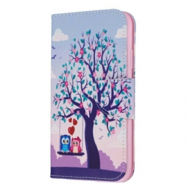 Folio Cover iPhone 11 Gufi Sull'altalena
