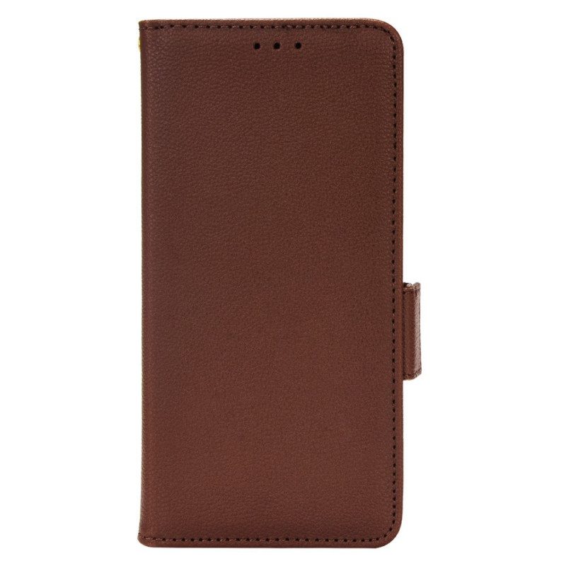 Custodia in pelle Vivo V23 5G Finezza Doppia Chiusura