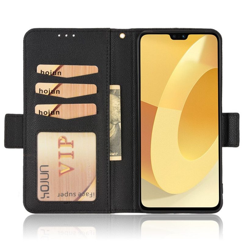 Custodia in pelle Vivo V23 5G Finezza Doppia Chiusura
