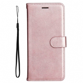 Custodia in pelle Vivo V23 5G Semplice Con Cinturino