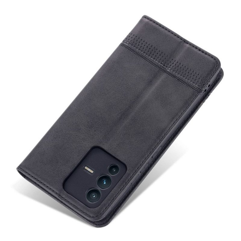 Folio Cover Vivo V23 5G Custodia in pelle Ecopelle Azns