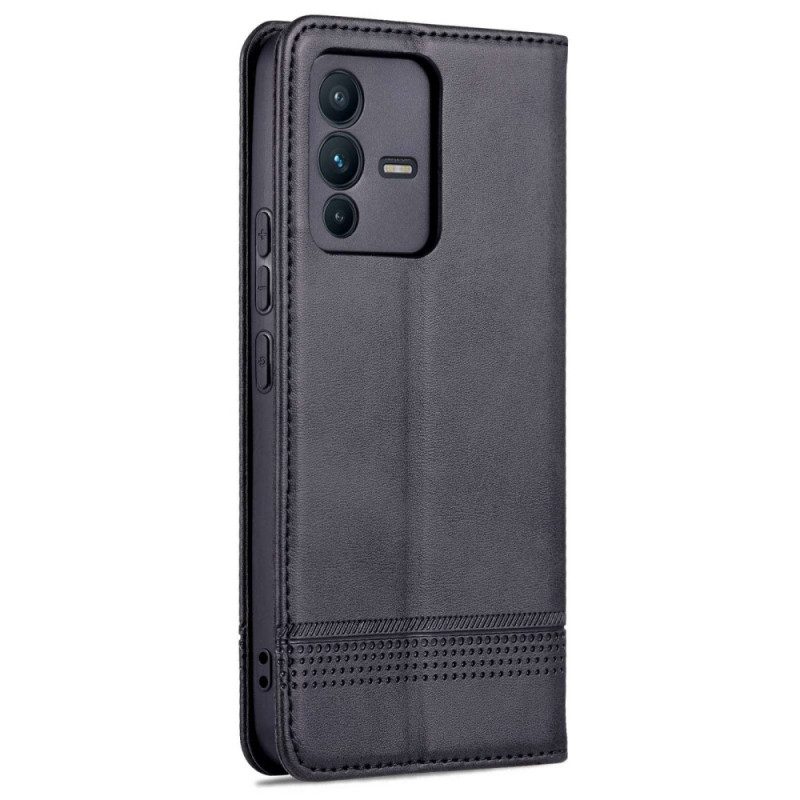 Folio Cover Vivo V23 5G Custodia in pelle Ecopelle Azns