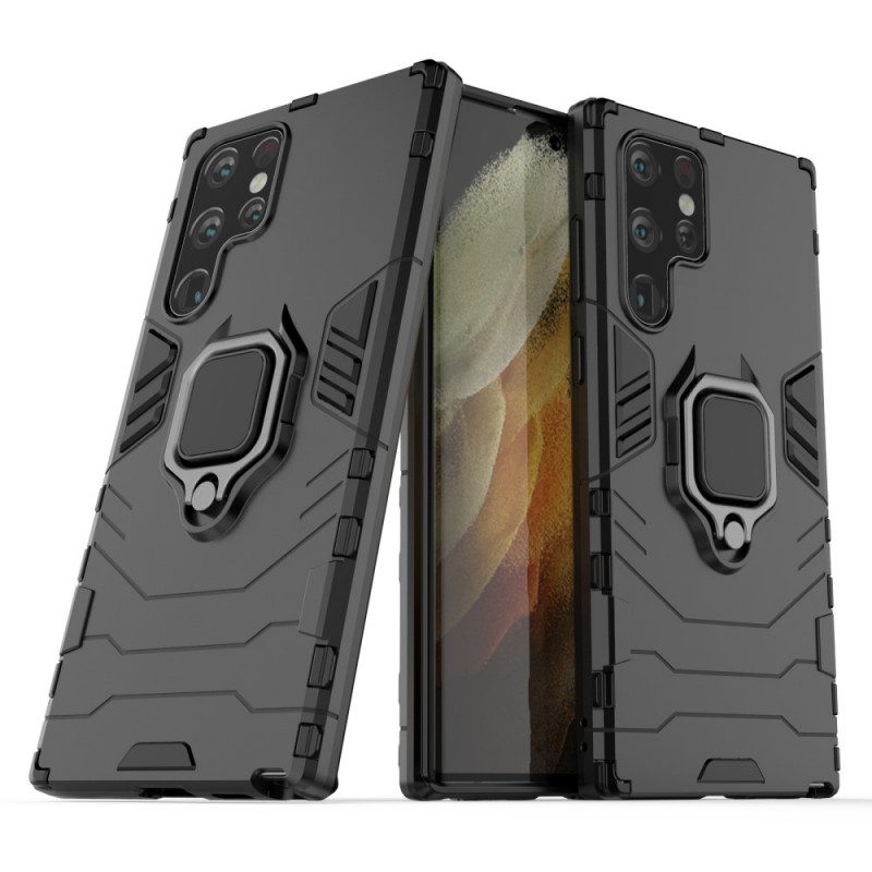 Cover Samsung Galaxy S22 Ultra 5G Anello Resistente