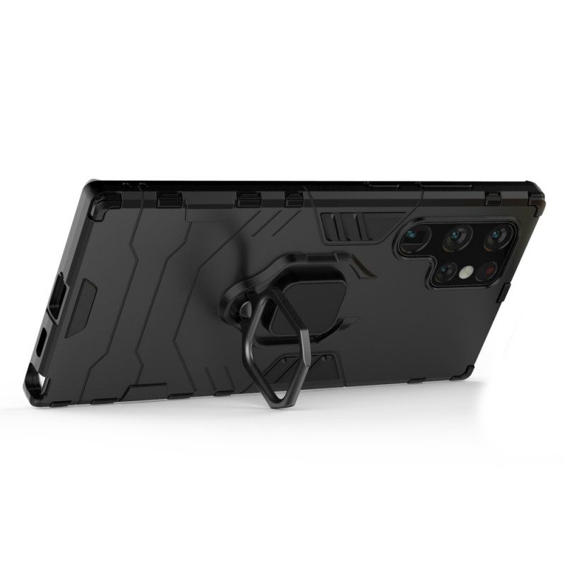 Cover Samsung Galaxy S22 Ultra 5G Anello Resistente