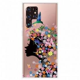 Cover Samsung Galaxy S22 Ultra 5G Bella Testa Di Fiore