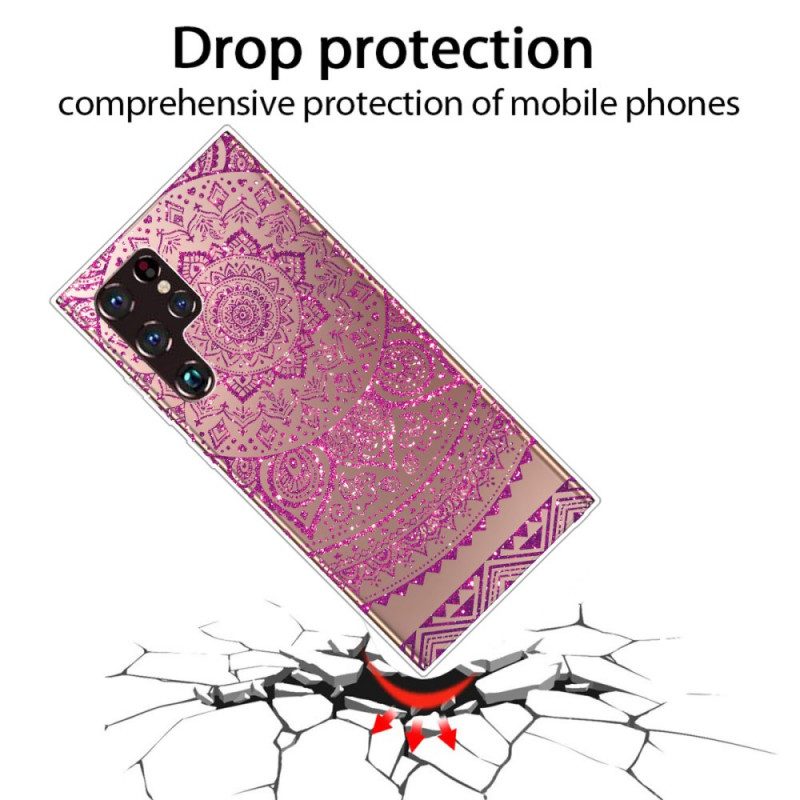 Cover Samsung Galaxy S22 Ultra 5G Disegno Mandala