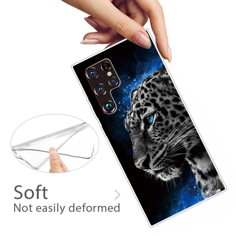 Cover Samsung Galaxy S22 Ultra 5G Faccia Da Tigre