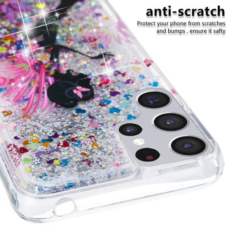 Cover Samsung Galaxy S22 Ultra 5G Fata Glitterata
