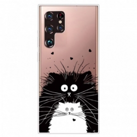 Cover Samsung Galaxy S22 Ultra 5G Guarda I Gatti