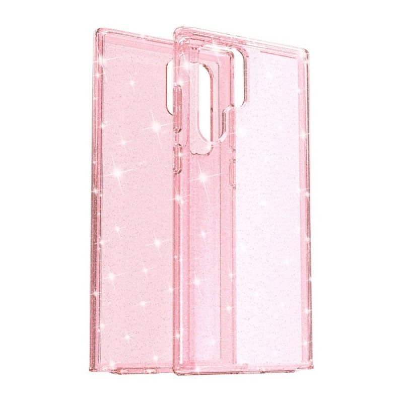 Cover Samsung Galaxy S22 Ultra 5G Paillettes Trasparenti