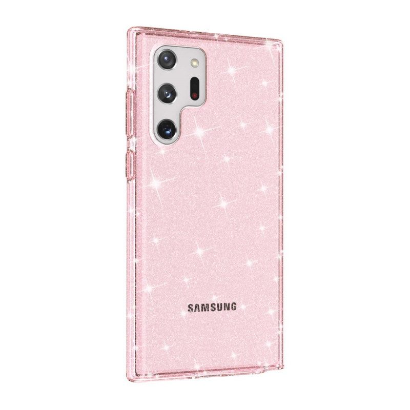 Cover Samsung Galaxy S22 Ultra 5G Paillettes Trasparenti