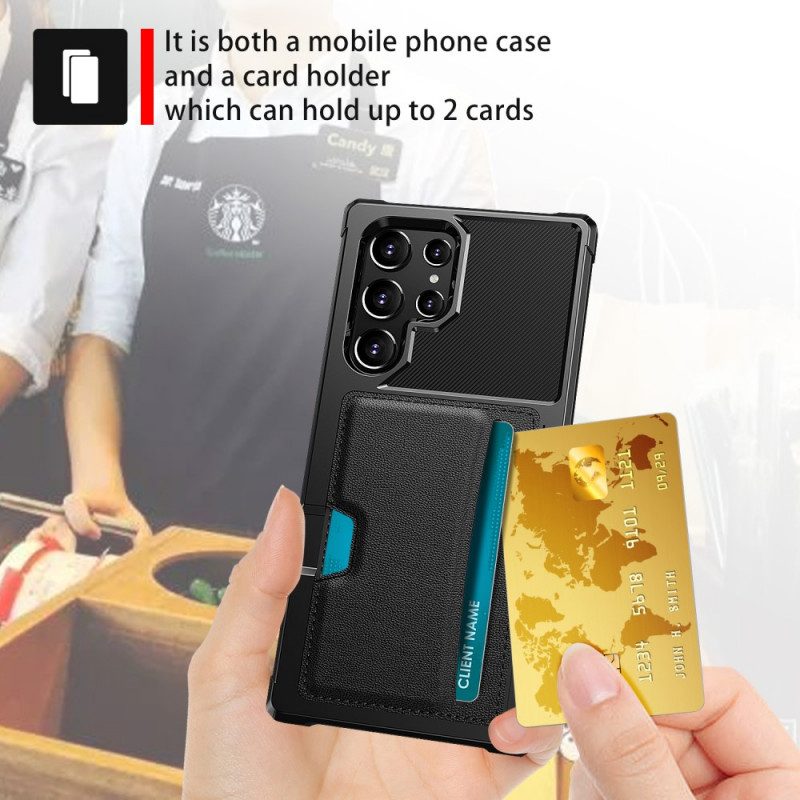 Cover Samsung Galaxy S22 Ultra 5G Staffa Di Design Per Porta Carte