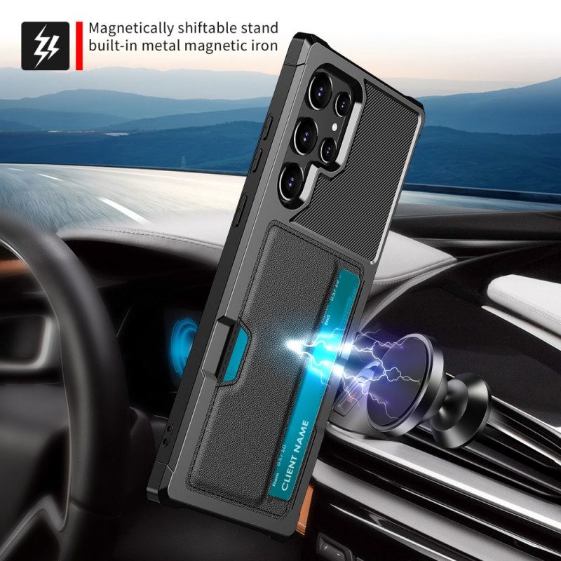 Cover Samsung Galaxy S22 Ultra 5G Staffa Di Design Per Porta Carte