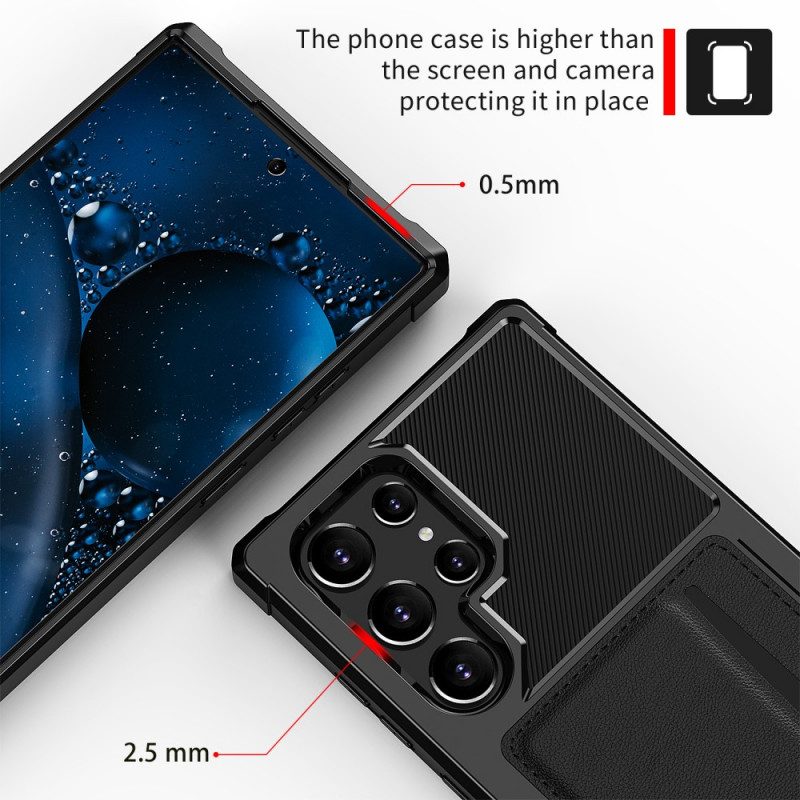 Cover Samsung Galaxy S22 Ultra 5G Staffa Di Design Per Porta Carte