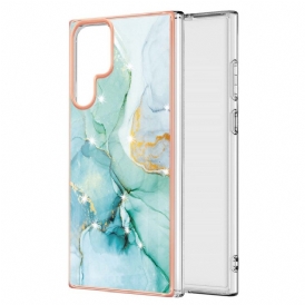 Cover Samsung Galaxy S22 Ultra 5G Stile Di Marmo Flessibile