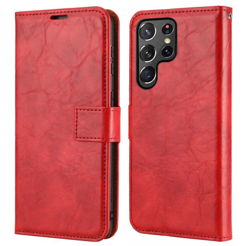 Cover Samsung Galaxy S22 Ultra 5G Stile Vintage Staccabile