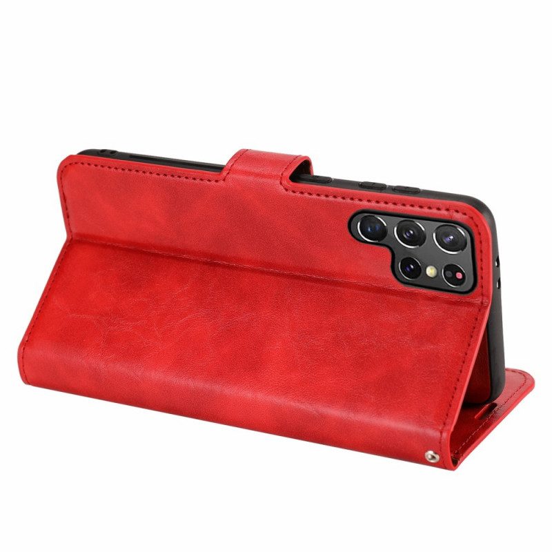 Cover Samsung Galaxy S22 Ultra 5G Stile Vintage Staccabile