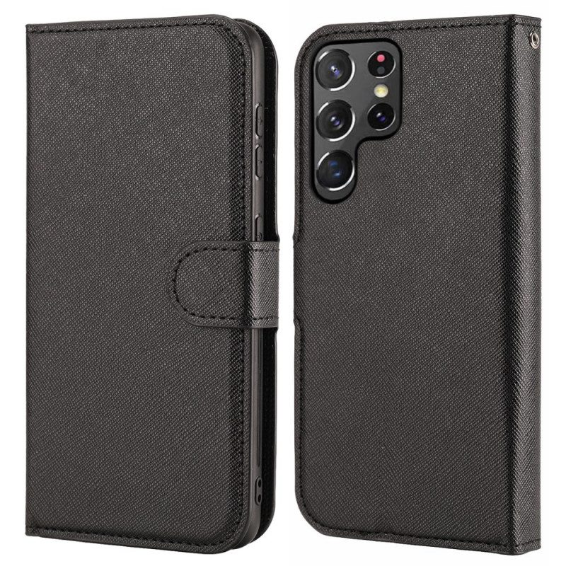Cover Samsung Galaxy S22 Ultra 5G Tessuto Con Staccabile