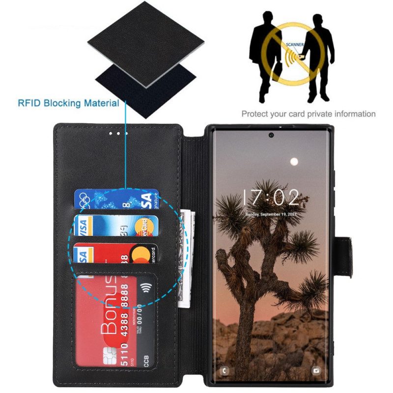 Custodia in pelle Samsung Galaxy S22 Ultra 5G Ecopelle Retrò
