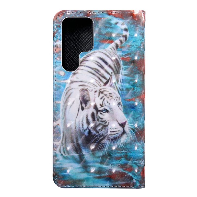 Custodia in pelle Samsung Galaxy S22 Ultra 5G Luciano La Tigre